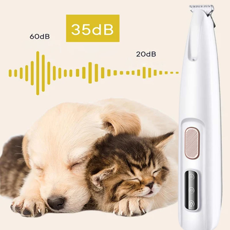 DogCatFri™ PetTrimmer: Kjæledyr Hår Trimmer Med LED-Lys