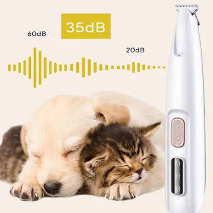 DogCatFri™ PetTrimmer: Kjæledyr Hår Trimmer Med LED-Lys