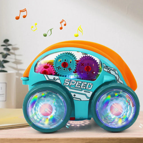 Kletshuts™ CarToy: Fargerik Lys Musikk Elektrisk Stunt Lastebil 360° Roterende Lekebil