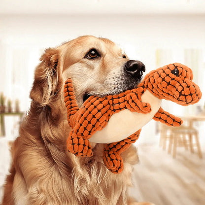Indestructible® Toy - Uforgjengelig Plysj Dinosaur Leketøy -
