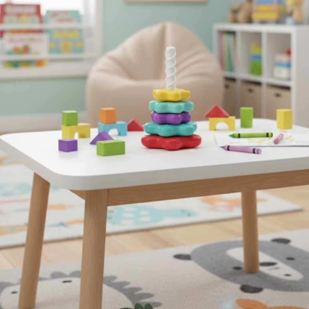 Kletshuts™ StackingToy: Regnbue Tårn Hjul Stableleke Sensorisk Læring