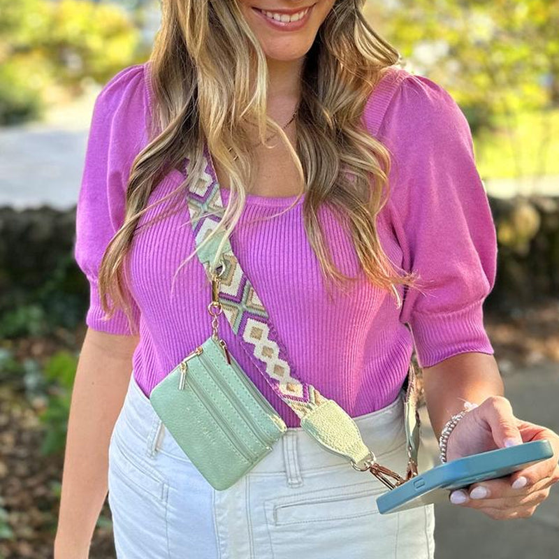 Icone™ PhoneStrap: Justerbar Crossbody Telefonrem Med Pouch