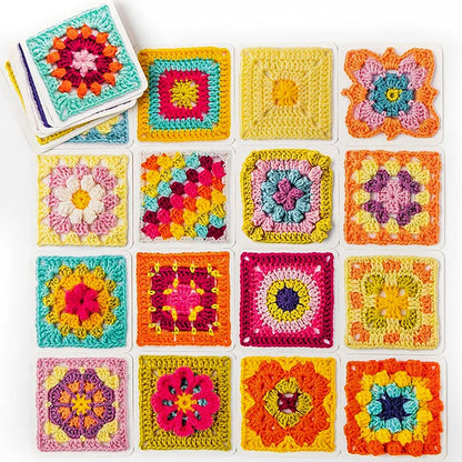 CrochetCards: Firkantet Strikking Hekling Guide Kortsett