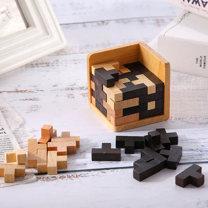 Kletshuts™ PuzzleCube: 3D Tre Rubrikker Puslespill Terning