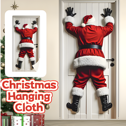 Icone™ HangingSanta: Julebakgrunn Hengende Julenisse Dørdekorasjon