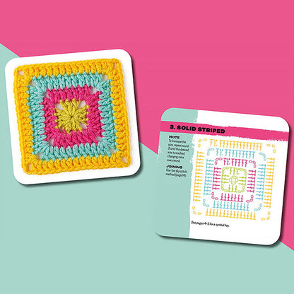 CrochetCards: Firkantet Strikking Hekling Guide Kortsett