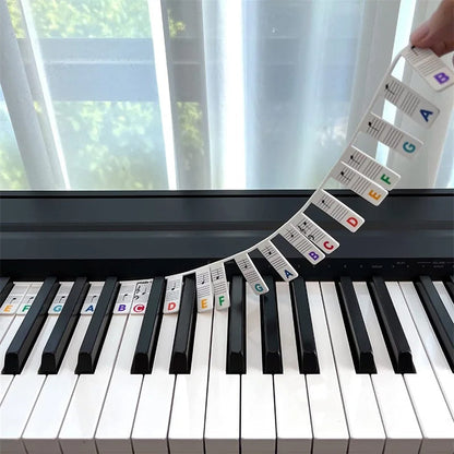 KeyboardLabel - Avtakbar Piano og Tastatur Silikonetikett