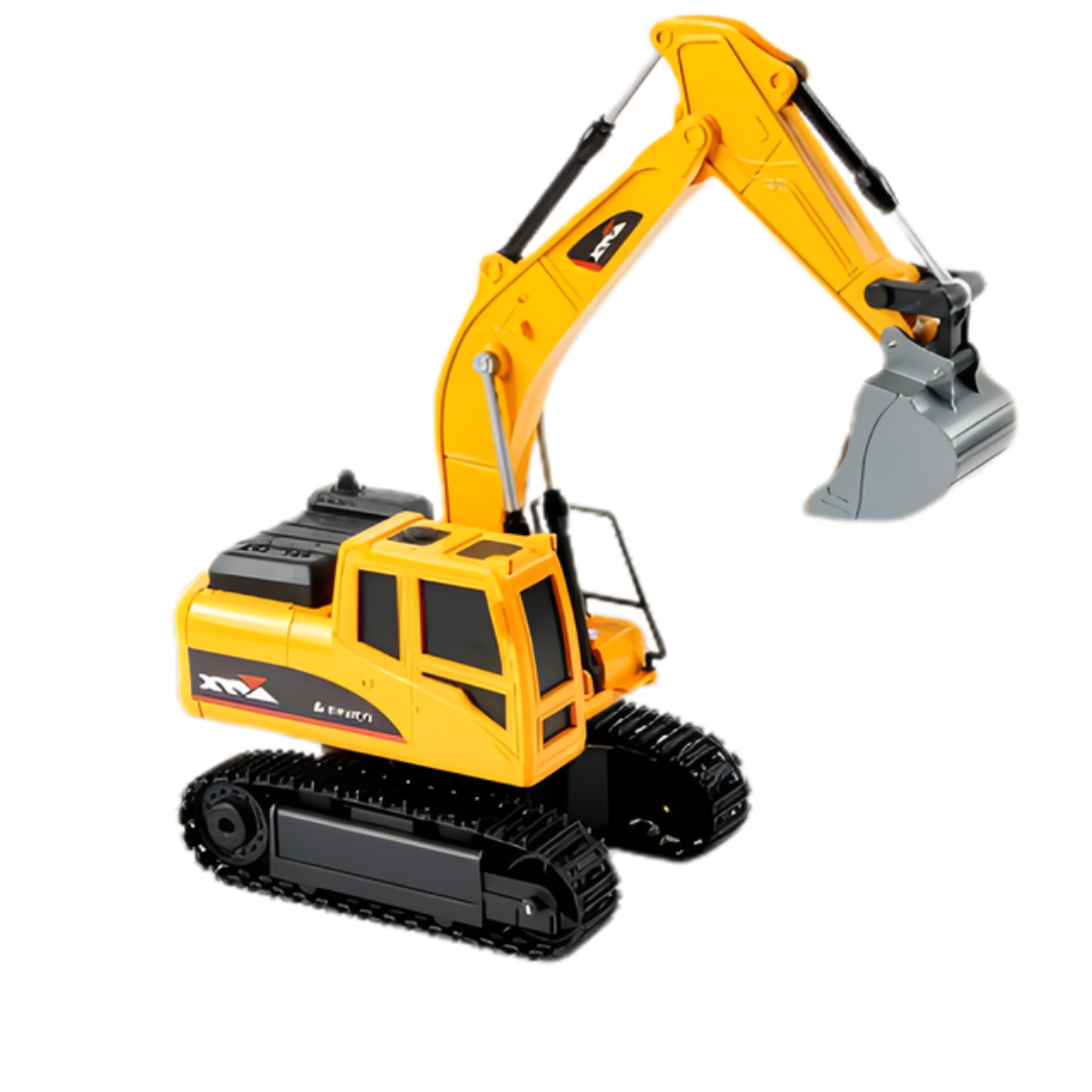 Kletshuts™ ExcavatorToy: Fjernkontroll Barn Gravemaskin Leketøy