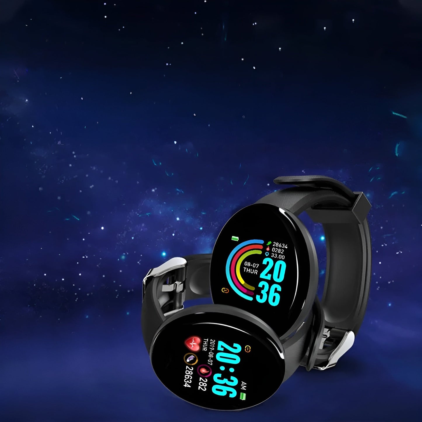 FitnessWatch 1+1 GRATIS: Premium Stilfuldt Smart Sundhed Fitness Ur