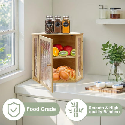 UltiFurni® CornerCabinet: Pladsbesparende Smart Pantry Opbevarings Hjørneskab