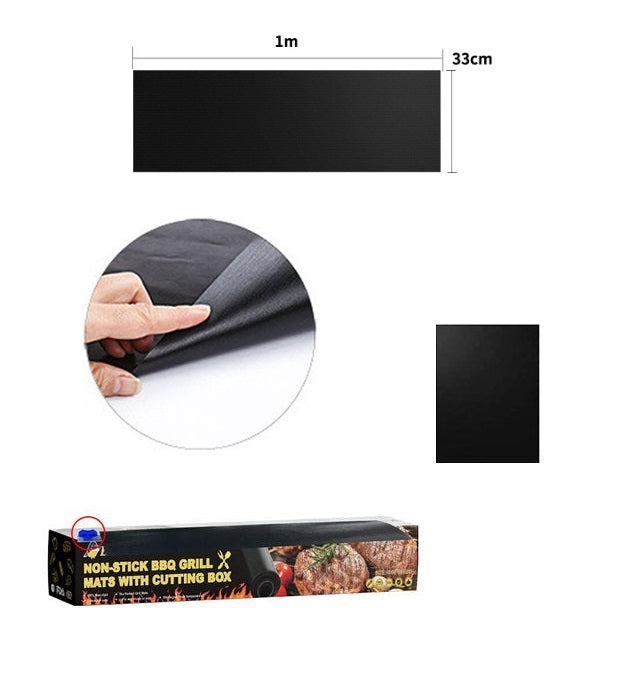 Globetrek° GrillMat – Klebefrie BBQ Grillmatter Med Lettklippet Eske