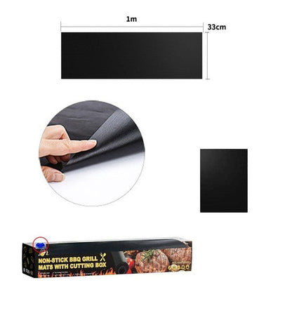 Globetrek° GrillMat – Klebefrie BBQ Grillmatter Med Lettklippet Eske