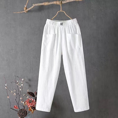 Icone™ LoosePants: Høy midje, løse avslappede hverdagsbukser