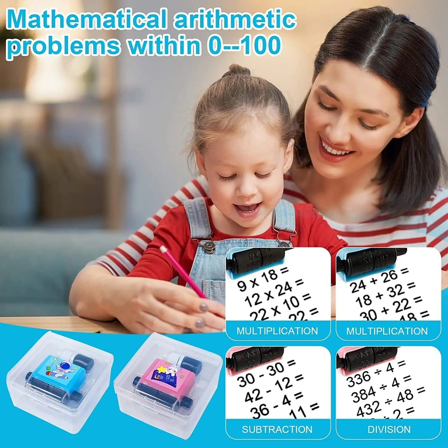 Kletshuts™ MathStamp: Digital Rulle Matematikk Undervisningsstempel