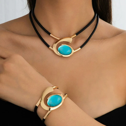 Jewelance™ SpiralNecklace 1+1 GRATIS: Vintage Bohemian Spiral Halskjede Og Armbånd