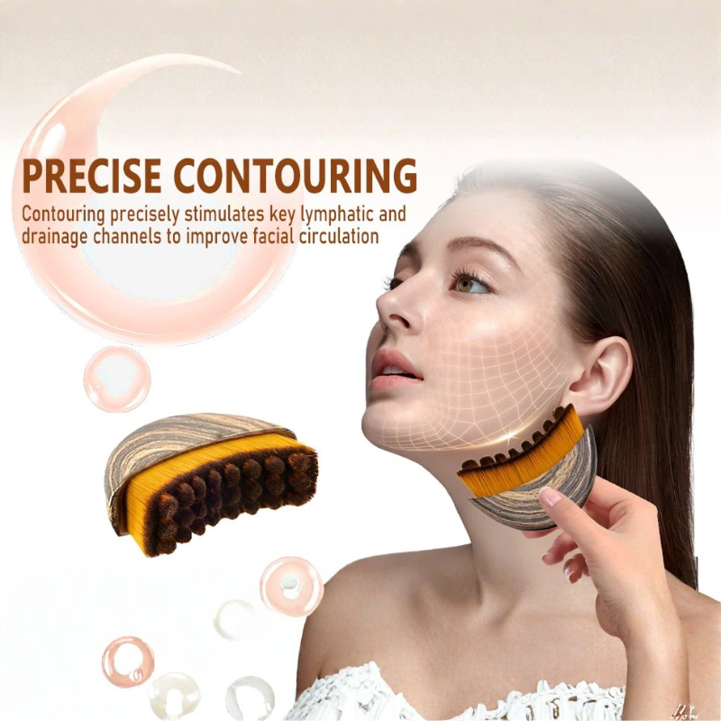 ContourBrush 1+1 GRATIS: Nemt Greb Ansigtskonturering Og Massage Kontur Børste
