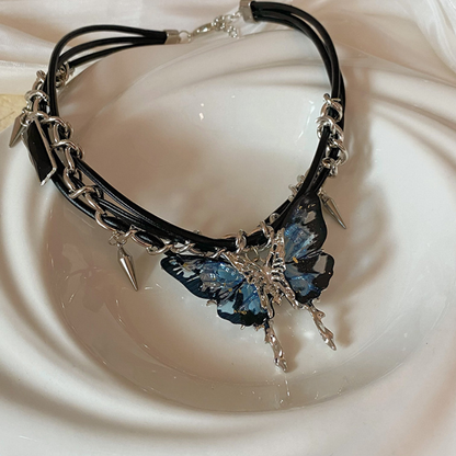 Jewelance™ ButterflyChoker 1+1 GRATIS: Motebevisst Fantastisk Skinnende Spisset Sommerfuglchoker