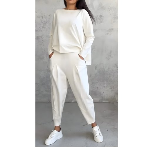 Icone™ CasualOutfit: Kvinners Langermet Topp Og Bukser Todelt Uformelt Antrekk