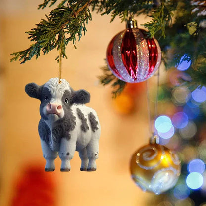 CowDecor - Tegneserie Ku Juletrepynt