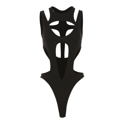 Icone™ MeshBodysuit: Dame Hull-ut Langermet Mesh Bodysuit