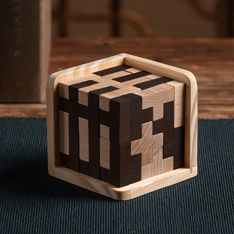 Kletshuts™ PuzzleCube: 3D Tre Rubrikker Puslespill Terning