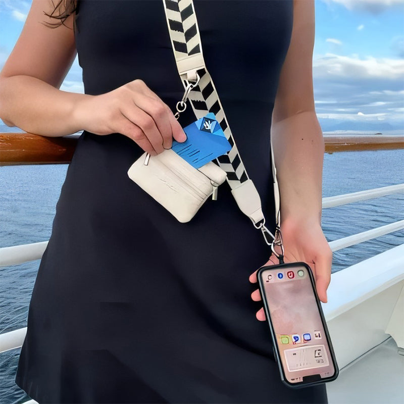 Icone™ PhoneStrap: Justerbar Crossbody Telefonrem Med Pouch