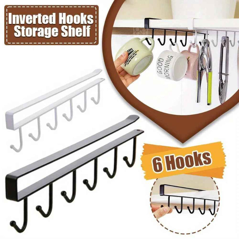 GlideHold® ShelfHooks 1+1 GRATIS: Hylle Opphengskroker Til Kjøkken Og Klesskap