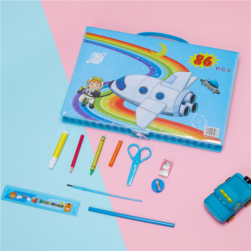 Kletshuts™ ColoringSet: Fantastisk Bærbart Fargeleggingssett for Barn