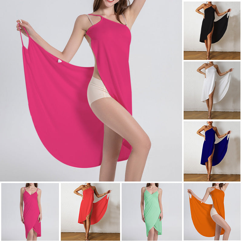 Icone™ WrapDress: Dame Multi Stil Strand Omslagskjole