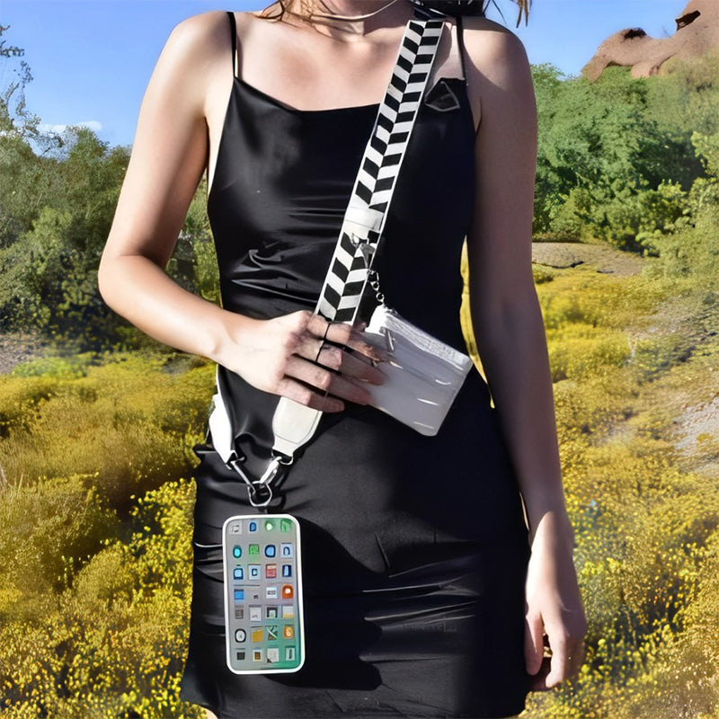 Icone™ PhoneStrap: Justerbar Crossbody Telefonrem Med Pouch