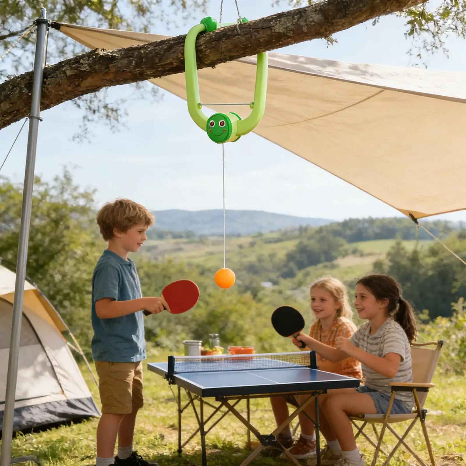 Kletshuts™ DoorPong: Universelt Plassbesparende Bordtennis Dør Pong Sett