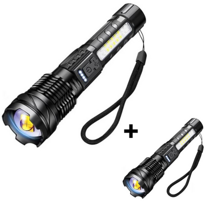 SuperFlashlight 1+1 GRATIS - Multifunksjonell Oppladbar Lommelykt