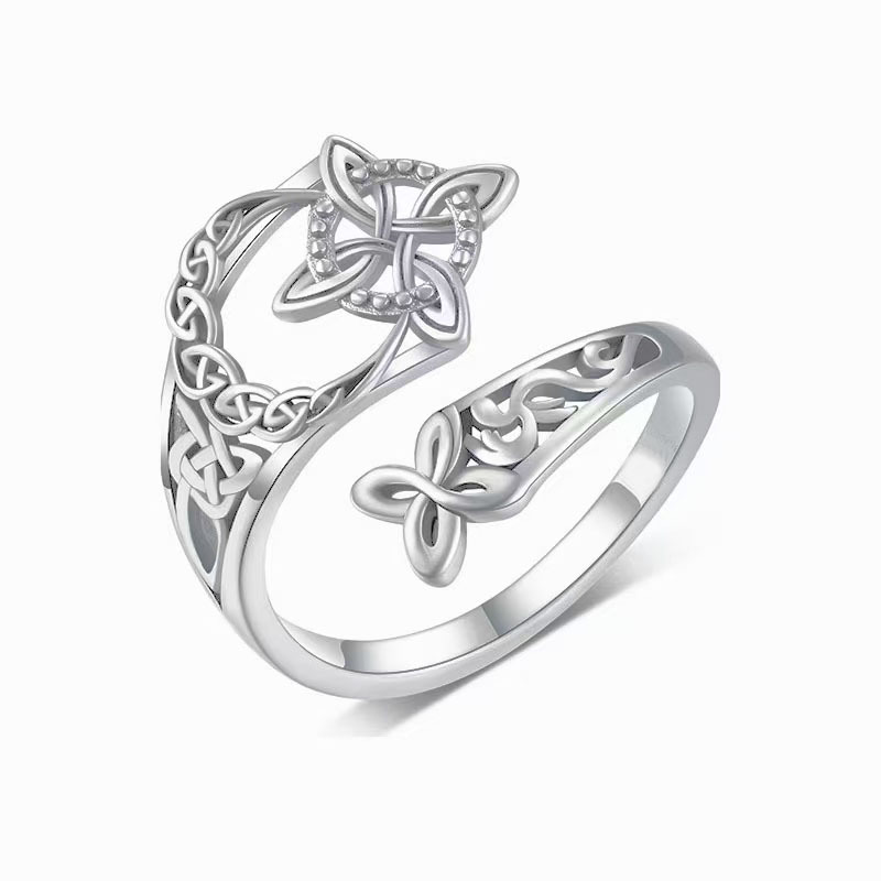 Jewelance™ KnotRing 1+1 GRATIS: Vintage-inspireret justerbar minimalistisk keltisk knotringe