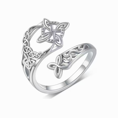 Jewelance™ KnotRing 1+1 GRATIS: Vintage-inspireret justerbar minimalistisk keltisk knotringe