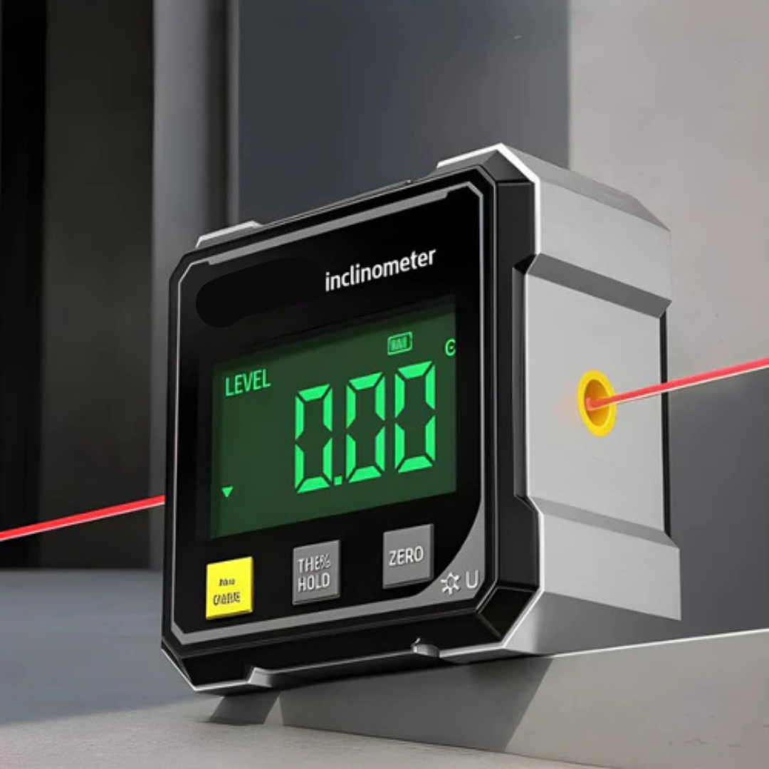 Globetrek° DigitalInclinometer: Digital Magnetisk Side Laser Hellingsmåler