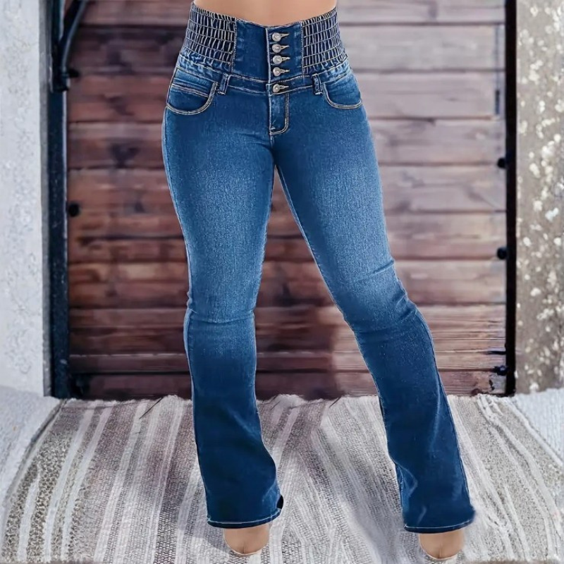 Icone™ FlareJeans: Stilfulde Strækbare Højtaljede Chic Flare Jeans