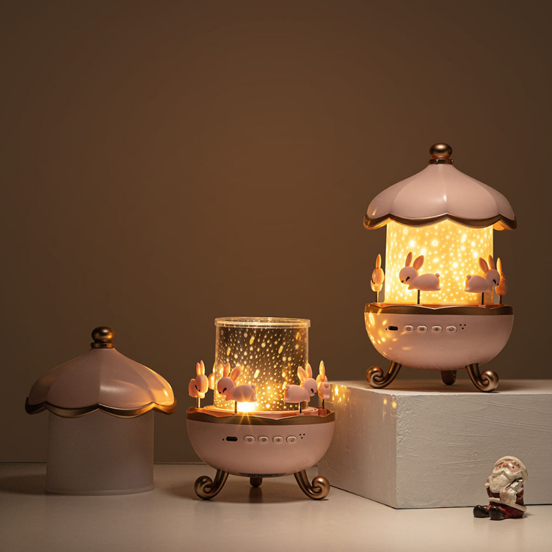 Ledsen™ BunnyProjector: Multi Film Lys Bunny Design Farverig Projektor