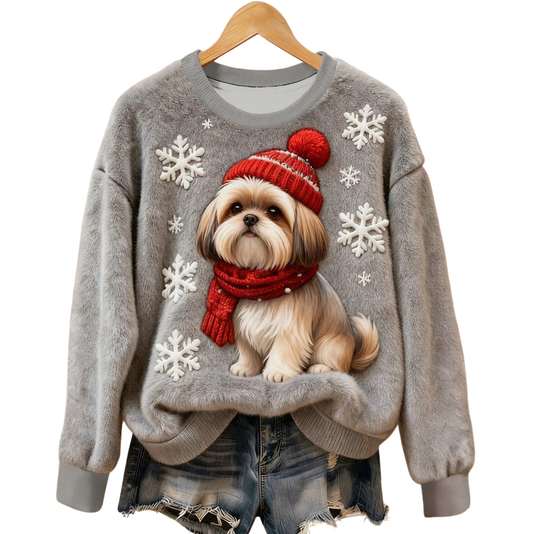 Icone™ AnimalSweater - Stilfuld Hyggelig Komfort Passe Dyresweater Print