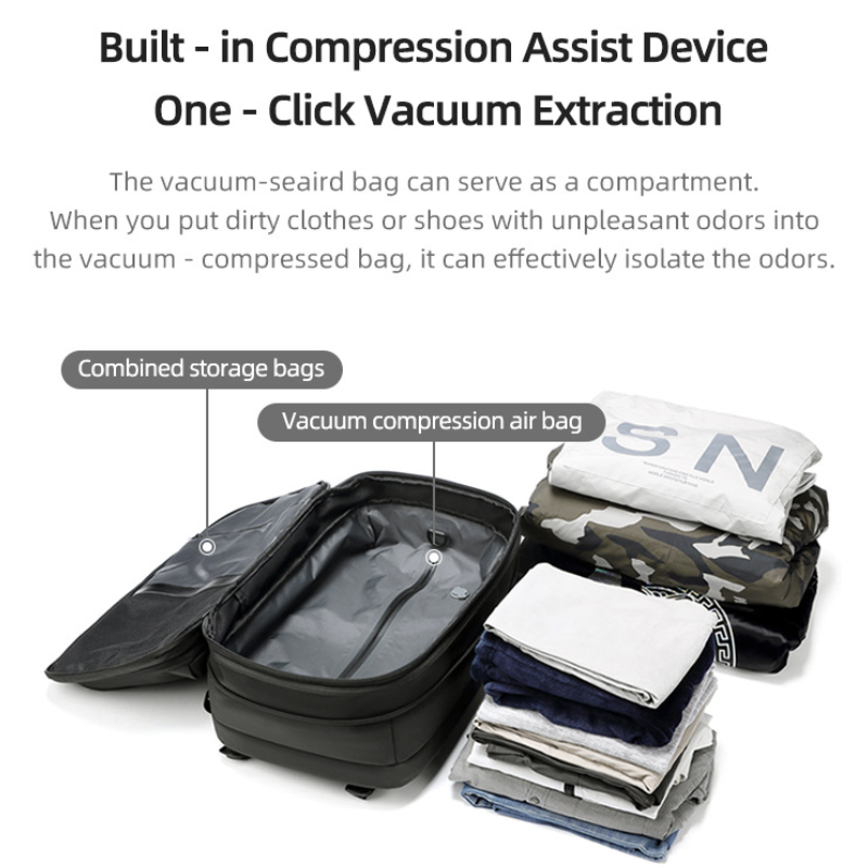 Icone™ CompressionBag: Plassbesparende Kompresjons Vakuum Reiseveske
