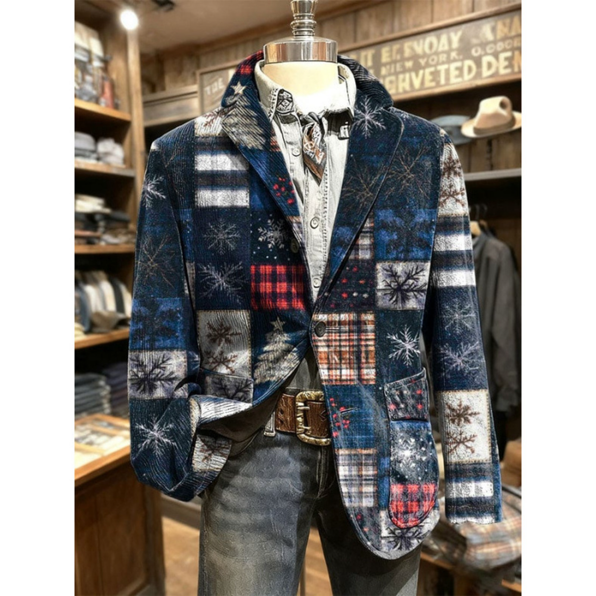 Icone™ VintageJacket: Stilfull Herre Casual Klassisk Vintage Jakke