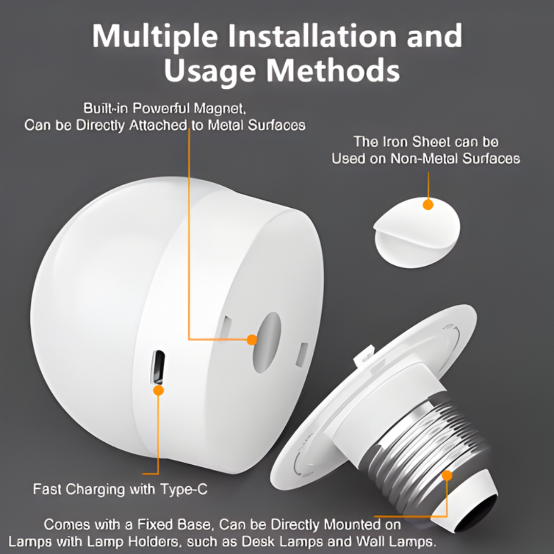 Ledsen™ WirelessBulb - Alsidig Genopladelig Praktisk Smart LED Trådløs Pære