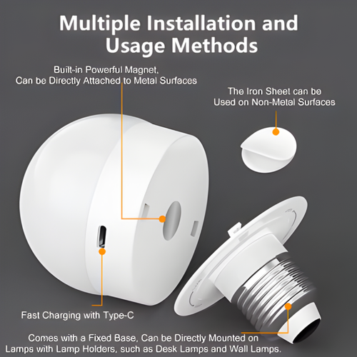 Ledsen™ WirelessBulb - Alsidig Genopladelig Praktisk Smart LED Trådløs Pære