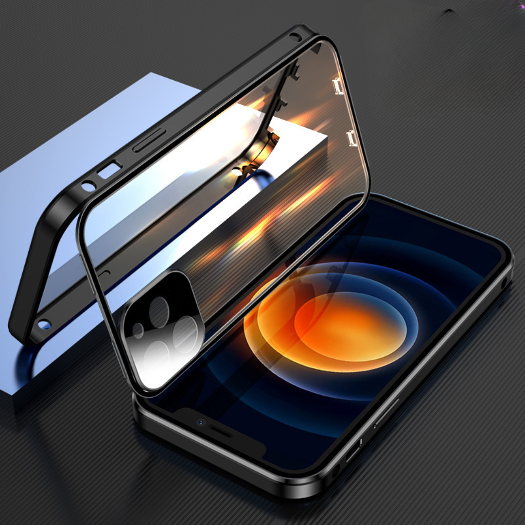 MagneticCase: Fuldt Beskyttende Dobbelt-Sidet Gennemsigtig Magnetisk Etui