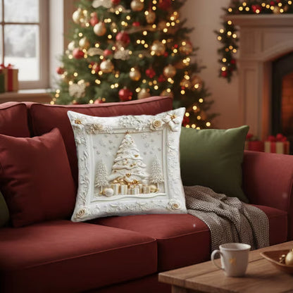ChristmasCovers – Premium Elegant Hvit Pute Juletrekk