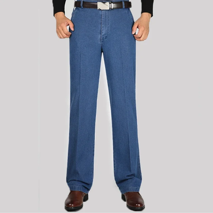 Icone™ RetroJeans: Herres Højtaljede Tilfældig Retro Jeans