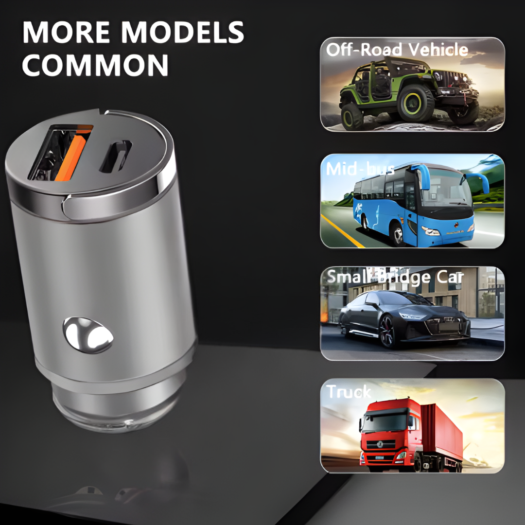CarAdapter 1+1 GRATIS: Mini Universell Ladeadapter for Bil