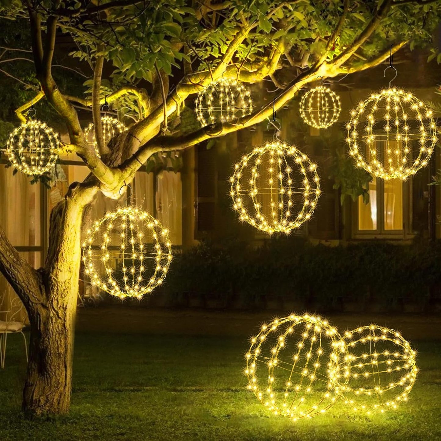 Ledsen™ ChristmasBall: LED Hengende Julekule Lys Til Utendørs Hage Dekorasjon