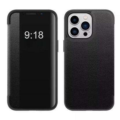 FlipCase 1+1 GRATIS - Slankt Gennemsigtig Dække Sikker Lukning Vend Sag