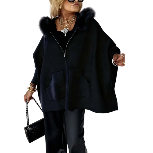 Icone™ LooseJacket: Elegant Hyggelig Hætte Varm Løs Jakke