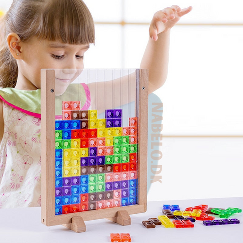 Kletshuts™ BrainyBlocks - 3D Tangram Trepuslespill Og Pedagogisk Brettspill